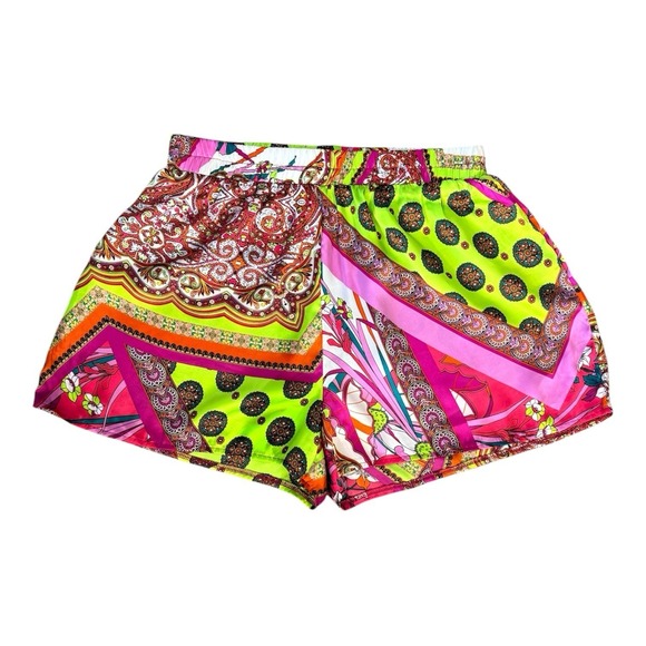 SHEIN Pants - Shein Shorts Polyester Boho‎ Chic Pucci-like Print Women's Large